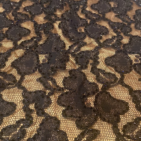 KAREN KANE LIFESTYLE NWT Size 10 Beaded Lace Black Skirt MSRP $248 - Picture 5 of 11